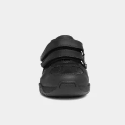 Jezza Boys Black Leather Shoe*Hush Puppies Outlet