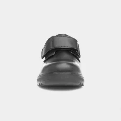 Kansas Boys Black Leather Shoe*Hush Puppies Sale