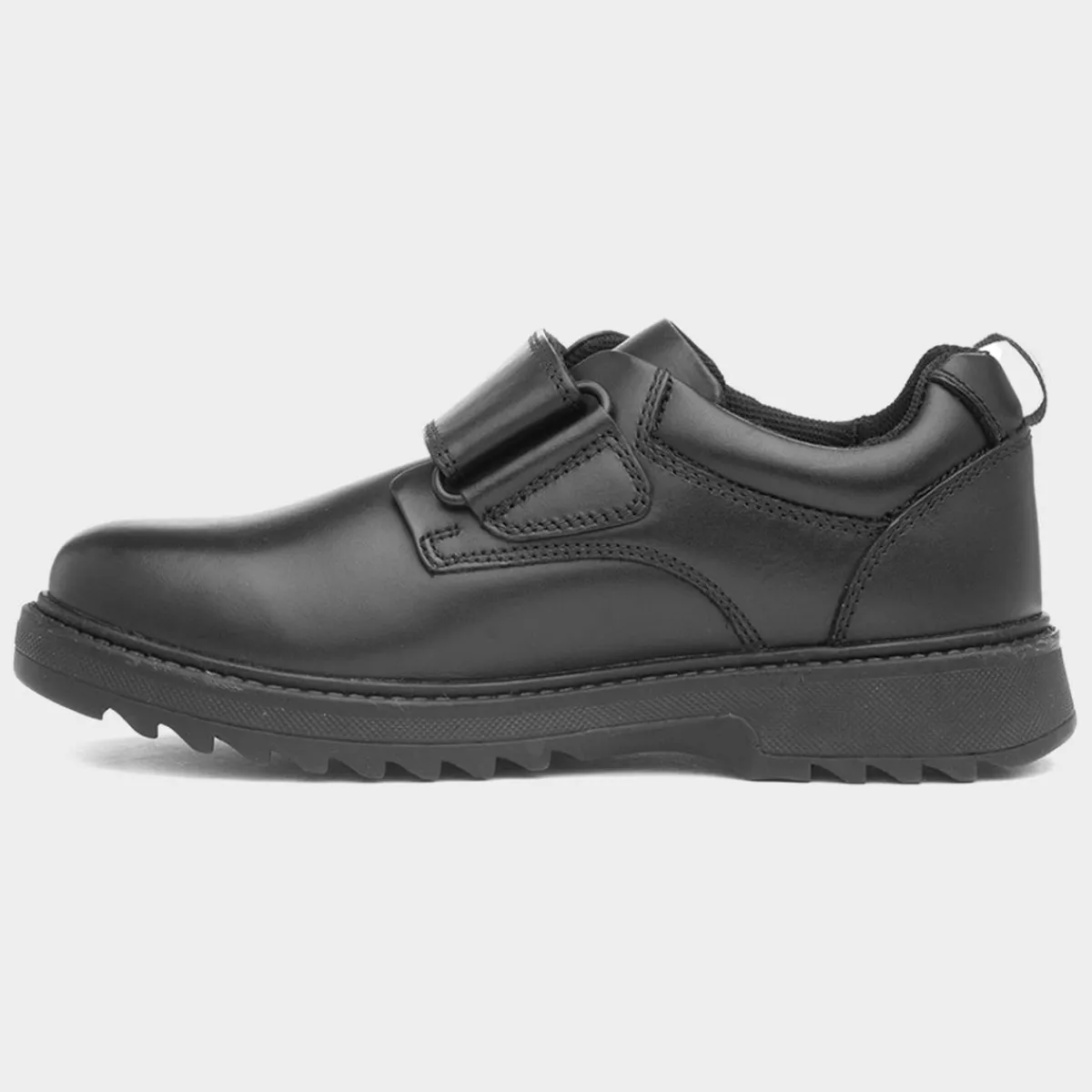 Kansas Boys Black Leather Shoe*Hush Puppies Sale