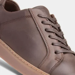 Madden Mens Coffee Leather Shoe*Hush Puppies Sale