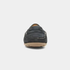Margot Womens Navy Leather Loafer*Hush Puppies Best