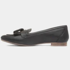 Marissa Womens Black Leather Loafer*Hush Puppies Sale