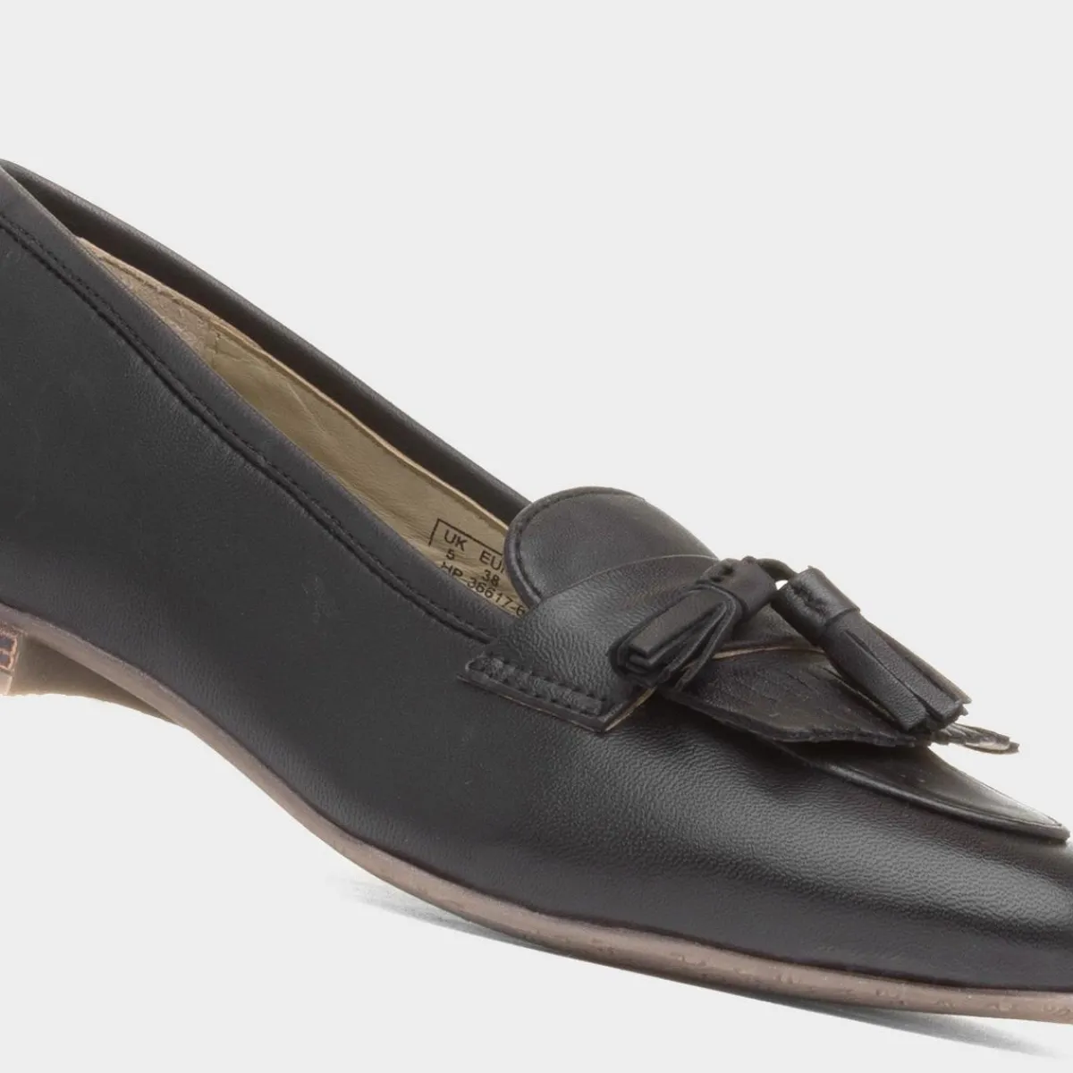 Marissa Womens Black Leather Loafer*Hush Puppies Sale
