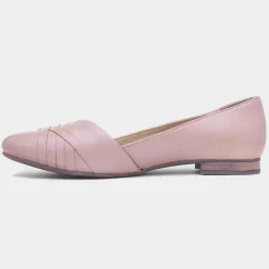 Marley Womens Blush Leather Ballerina*Hush Puppies Fashion
