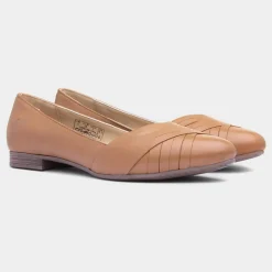 Marley Womens Leather Ballerina*Hush Puppies Discount