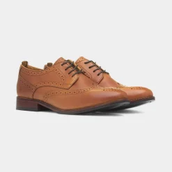 Natalia Womens Tan Leather Brogue*Hush Puppies Outlet