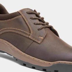 Olson Mens Leather Lace Up Shoe*Hush Puppies Outlet