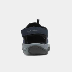 Peru Mens Navy Sandal*Hush Puppies Discount