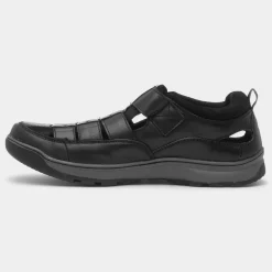 Rucker Mens Leather Sandal*Hush Puppies Best