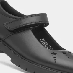 Sabrina Girls Black School Shoe*Hush Puppies Outlet