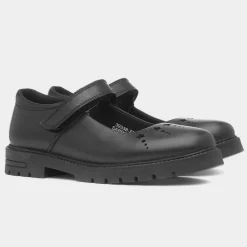 Sabrina Girls Black School Shoe*Hush Puppies Outlet