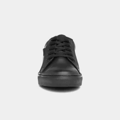 Sam Boys' Black Leather Shoe*Hush Puppies Outlet