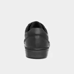 Sam Boys' Black Leather Shoe*Hush Puppies Outlet