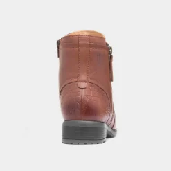 Scarlett Womens Tan Leather Boot*Hush Puppies Clearance