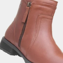 Scarlett Womens Tan Leather Boot*Hush Puppies Clearance