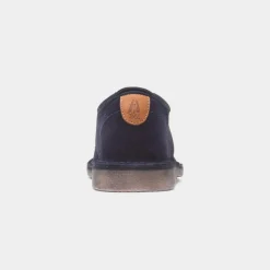 Scout Mens Navy Leather Shoe*Hush Puppies Discount