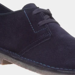 Scout Mens Navy Leather Shoe*Hush Puppies Discount