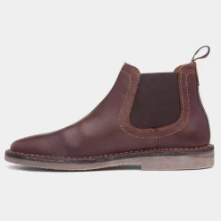 Shaun Mens Brown Leather Boot*Hush Puppies New