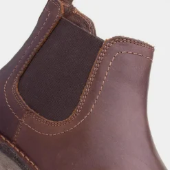 Shaun Mens Brown Leather Boot*Hush Puppies New