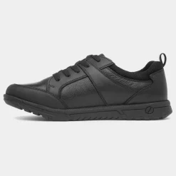 Steven Snr Boys Black Shoe Sizes 3-6*Hush Puppies Online