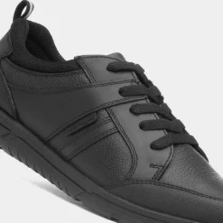 Steven Snr Boys Black Shoe Sizes 3-6*Hush Puppies Online