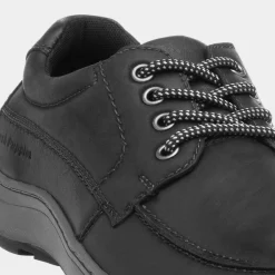 Tucker Mens Leather Shoe in*Hush Puppies Discount