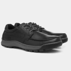 Tucker Mens Leather Shoe in*Hush Puppies Discount
