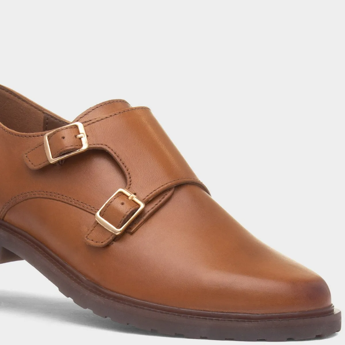 Verity Womens Tan Monk Shoe*Hush Puppies Fashion
