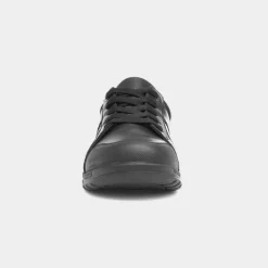 Washington Boys Black Leather Shoe*Hush Puppies Clearance