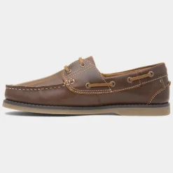 Wilson Mens Leather Boat Shoe*Hush Puppies Discount