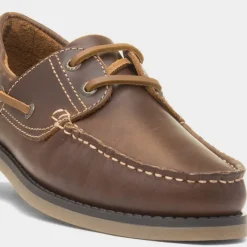 Wilson Mens Leather Boat Shoe*Hush Puppies Discount