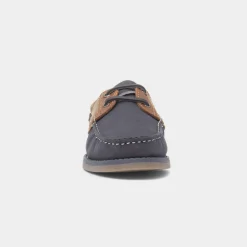Wilson Mens Navy Leather Boat Shoe*Hush Puppies Best