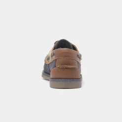 Wilson Mens Navy Leather Boat Shoe*Hush Puppies Best