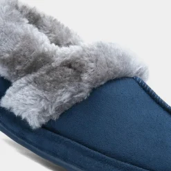 Avery Womens Navy Ankle Bootie Slipper*Jo & Joe New