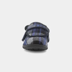 Buxton Mens Navy Wider Fit Slipper*Jo & Joe Hot