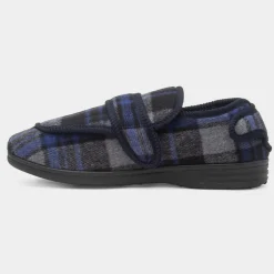 Buxton Mens Navy Wider Fit Slipper*Jo & Joe Hot