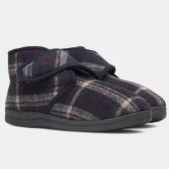 Cecil Mens Navy Tartan Bootie*Jo & Joe Sale