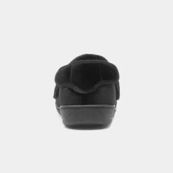 Declan Mens Black Wider Fit Slipper*Jo & Joe Outlet