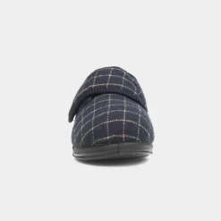 Dennis Mens Navy Wider Fit Slipper*Jo & Joe New