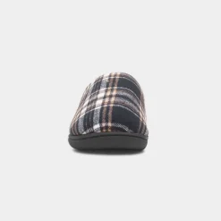 Falkirk Mens Navy Tartan Mule Slipper*Jo & Joe Sale