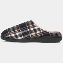 Falkirk Mens Navy Tartan Mule Slipper*Jo & Joe Sale