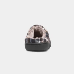 Falkirk Mens Navy Tartan Mule Slipper*Jo & Joe Sale