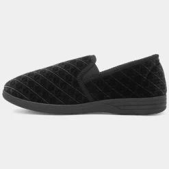 Frank Mens Black Full Slipper*Jo & Joe Sale