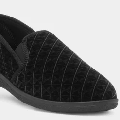 Frank Mens Black Full Slipper*Jo & Joe Sale