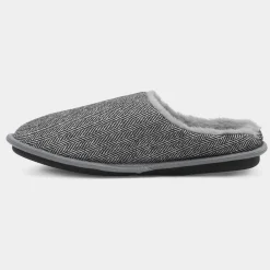 Howard Mens & White Mule Slipper*Jo & Joe Best