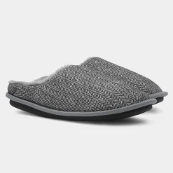 Howard Mens & White Mule Slipper*Jo & Joe Best