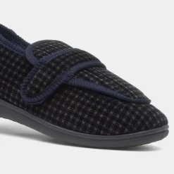 Joseph Mens Navy Wider Fit Slipper*Jo & Joe Best
