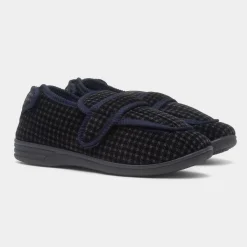 Joseph Mens Navy Wider Fit Slipper*Jo & Joe Best