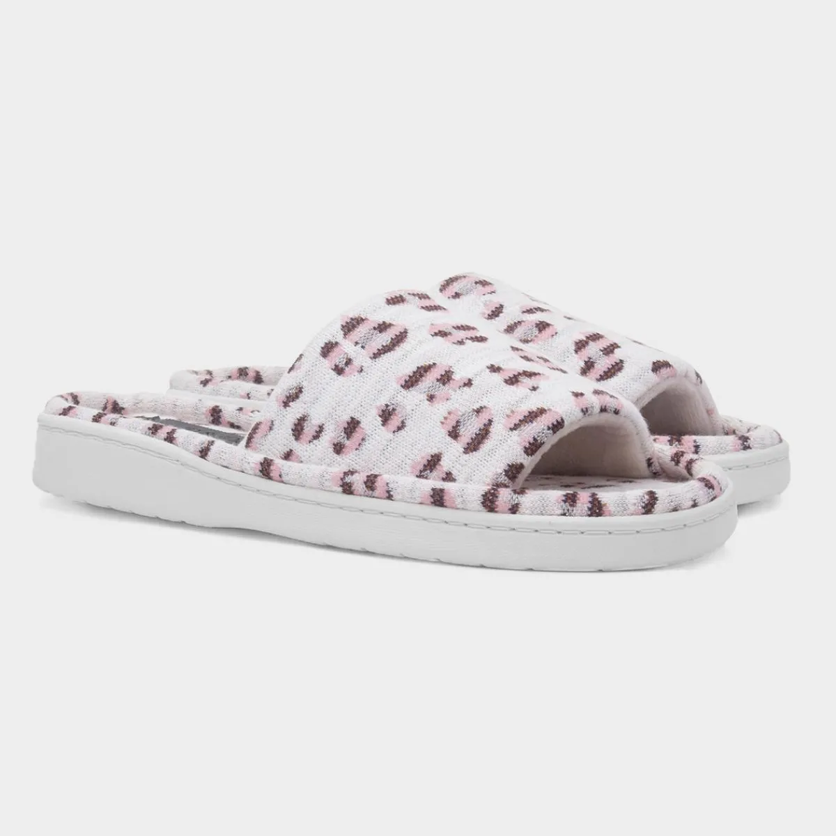 Samba Womens Cream Leopard Slipper*Jo & Joe Clearance