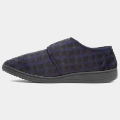 Vernon Mens Navy Wider Fitting Slipper*Jo & Joe Hot